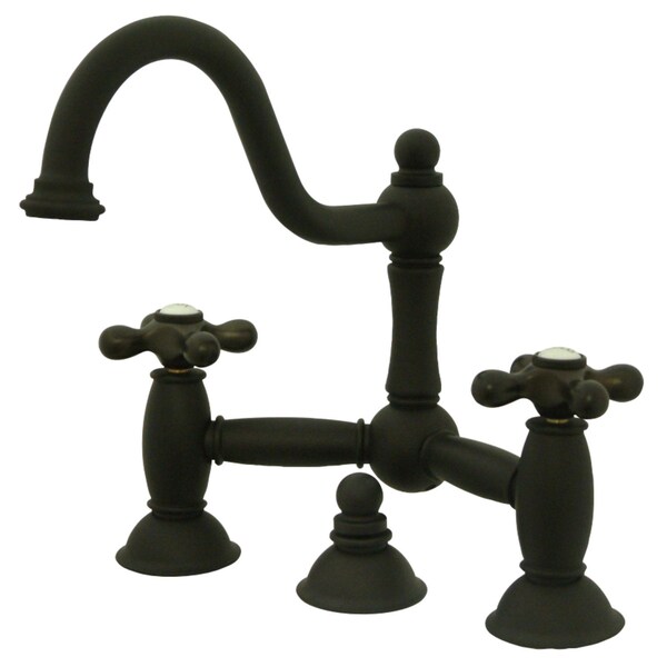 KS3915AX Restoration Bathroom Bridge Faucet, Oil Rubbed Bronze